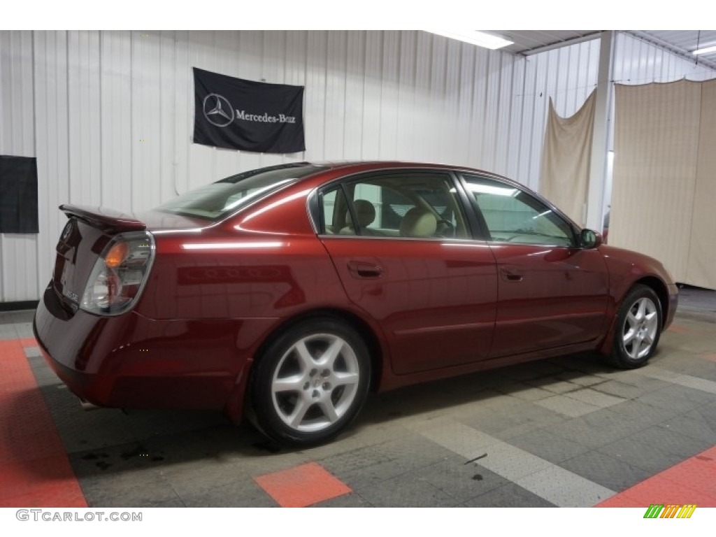 2002 Altima 3.5 SE - Nouveau Ruby / Blond Beige photo #7