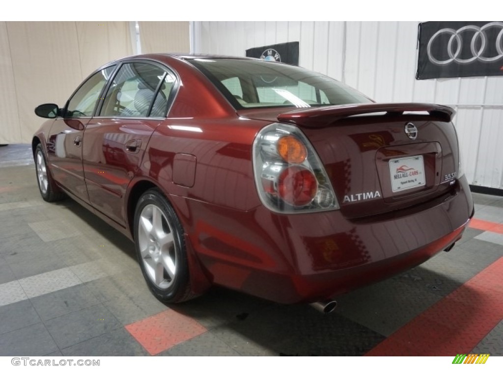 2002 Altima 3.5 SE - Nouveau Ruby / Blond Beige photo #10