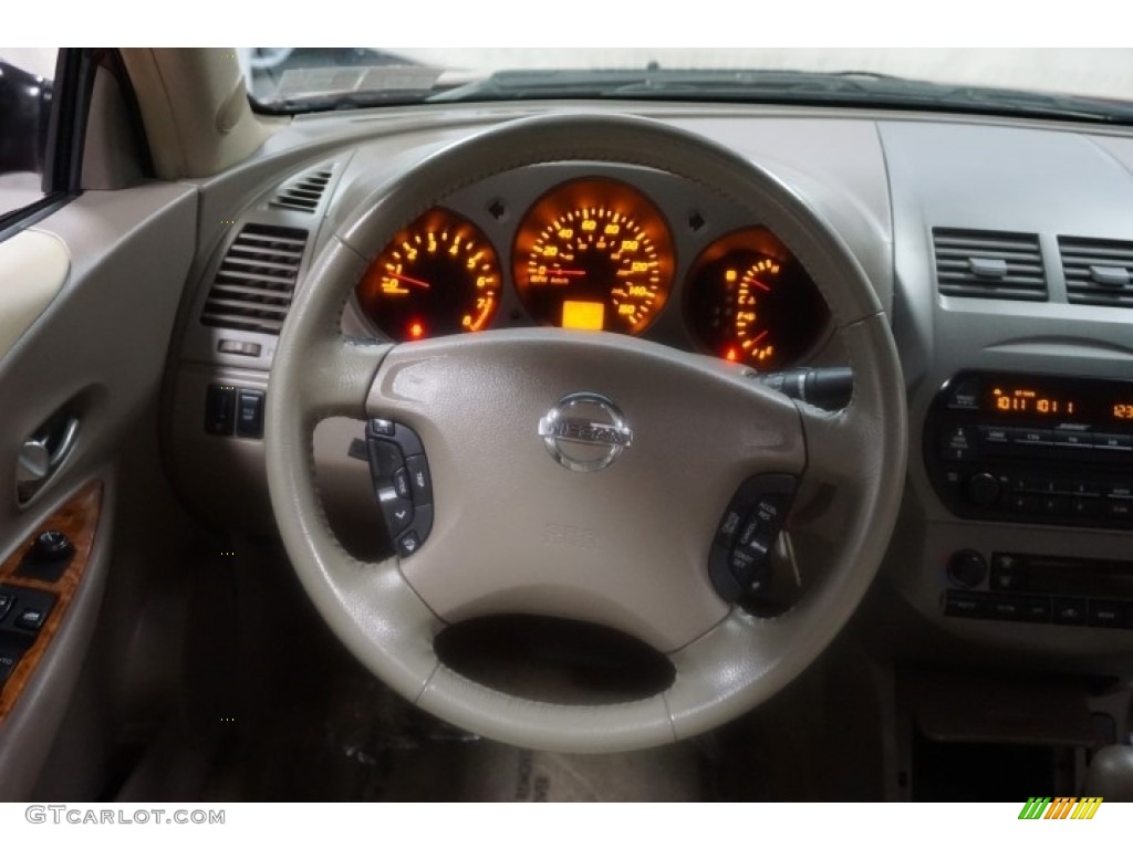 2002 Altima 3.5 SE - Nouveau Ruby / Blond Beige photo #28