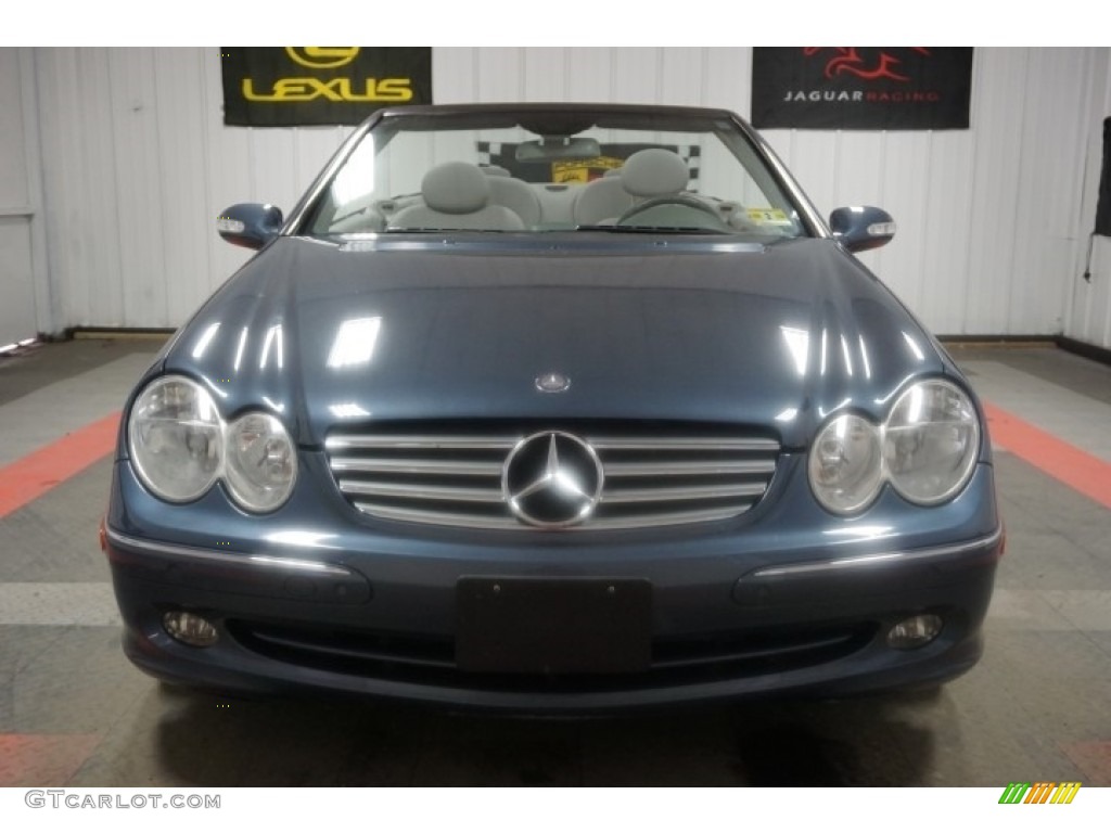 2005 CLK 320 Cabriolet - Cadet Blue Metallic / Charcoal photo #4