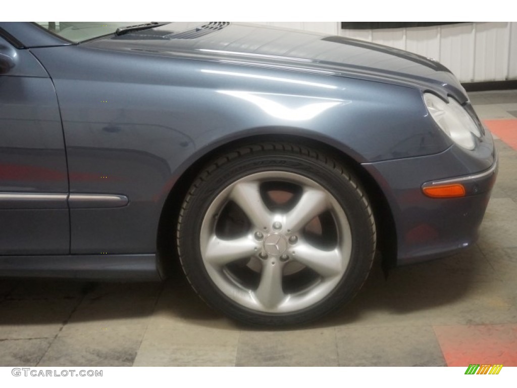 2005 CLK 320 Cabriolet - Cadet Blue Metallic / Charcoal photo #56