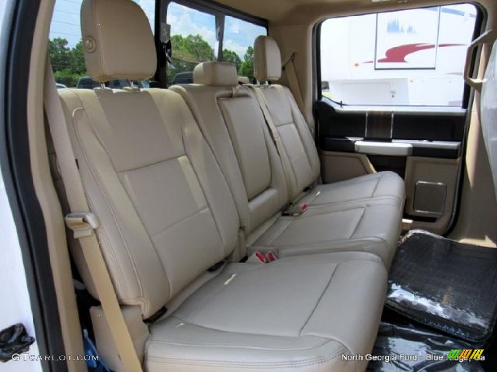 2016 F150 Lariat SuperCrew 4x4 - White Platinum / Medium Light Camel photo #14