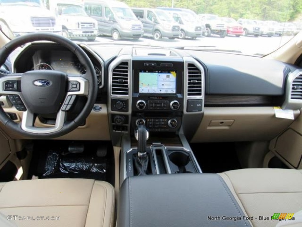 2016 F150 Lariat SuperCrew 4x4 - White Platinum / Medium Light Camel photo #17