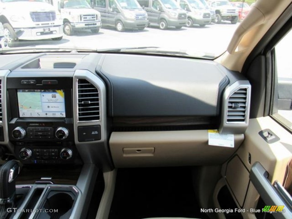 2016 F150 Lariat SuperCrew 4x4 - White Platinum / Medium Light Camel photo #18