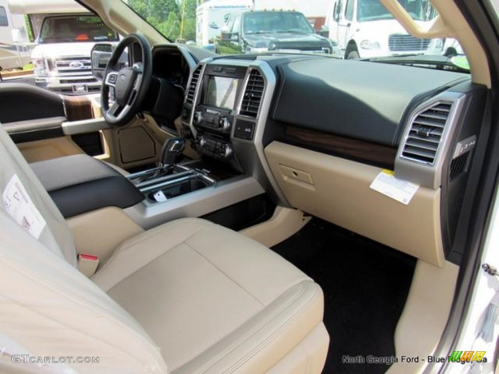 2016 F150 Lariat SuperCrew 4x4 - White Platinum / Medium Light Camel photo #31