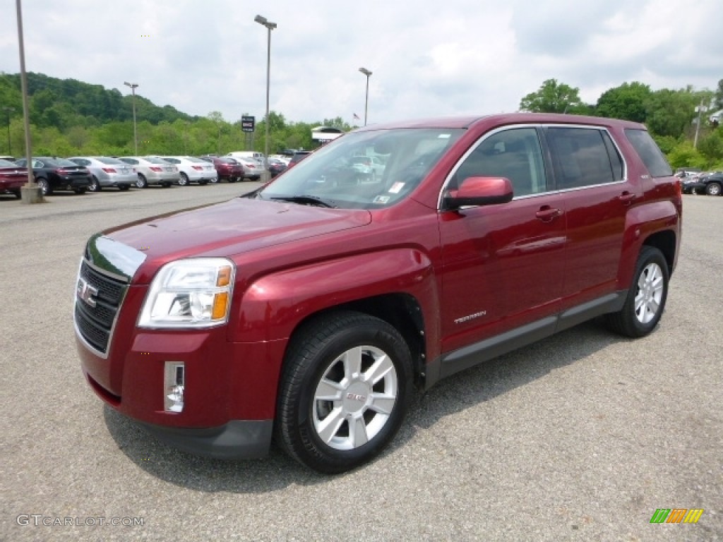 2011 Terrain SLE AWD - Merlot Jewel Metallic / Jet Black photo #1