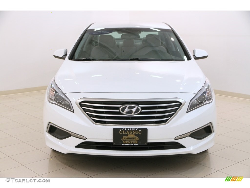 2016 Sonata SE - Quartz White Pearl / Gray photo #2