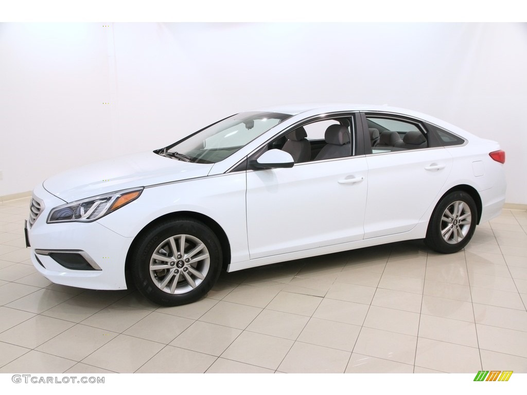 2016 Sonata SE - Quartz White Pearl / Gray photo #3