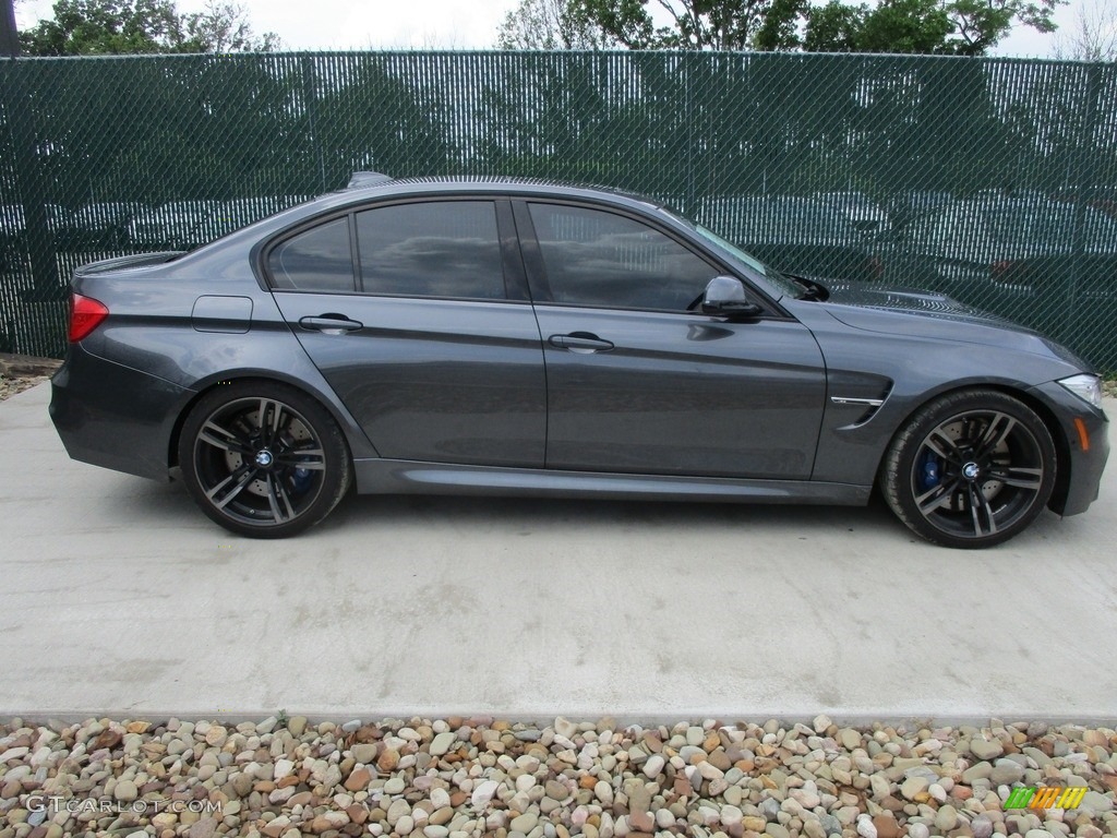 2015 M3 Sedan - Mineral Grey Metallic / Sakhir Orange/Black photo #2