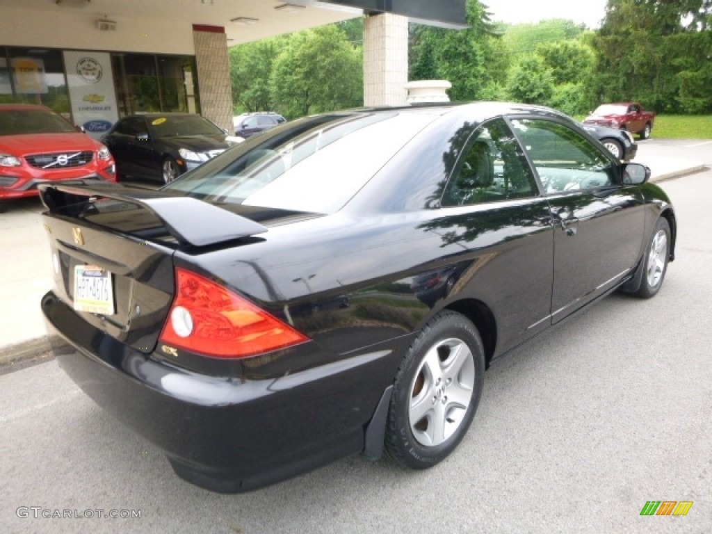 2004 Civic EX Coupe - Nighthawk Black Pearl / Black photo #2