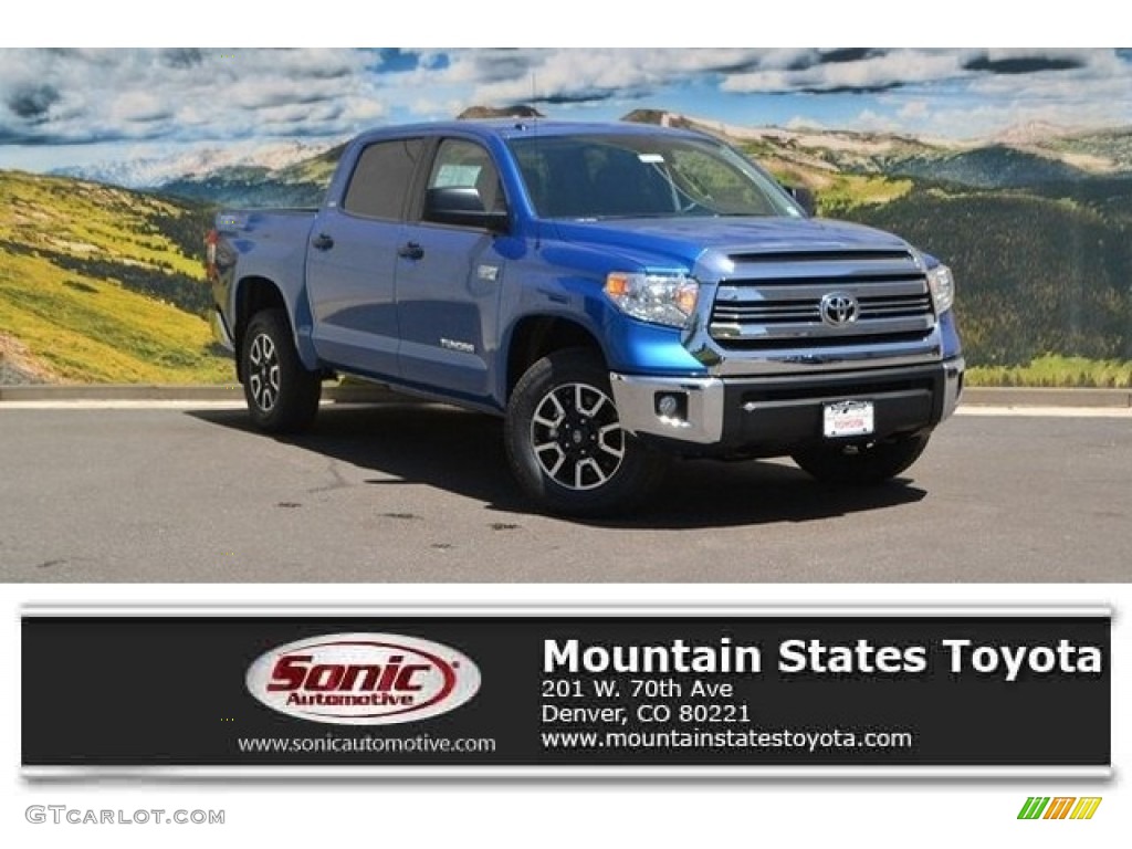 2016 Tundra SR5 CrewMax 4x4 - Blazing Blue Pearl / Black photo #1