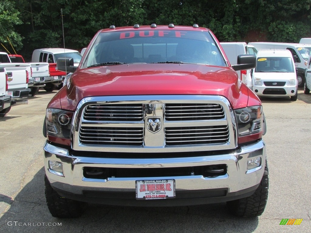 2012 Ram 2500 HD Laramie Crew Cab 4x4 - Deep Molten Red Pearl / Dark Slate photo #2