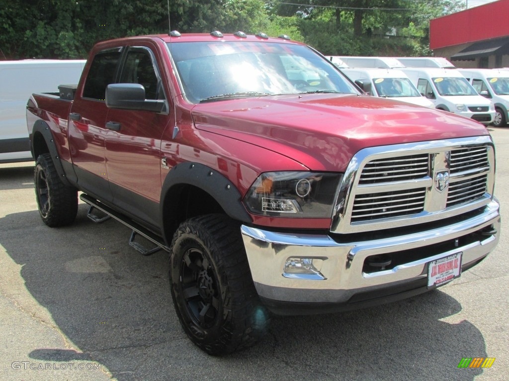 2012 Ram 2500 HD Laramie Crew Cab 4x4 - Deep Molten Red Pearl / Dark Slate photo #3