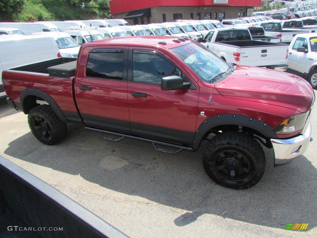 2012 Ram 2500 HD Laramie Crew Cab 4x4 - Deep Molten Red Pearl / Dark Slate photo #4