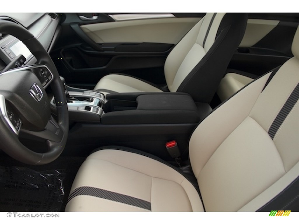 2016 Civic LX-P Coupe - Taffeta White / Black/Ivory photo #8
