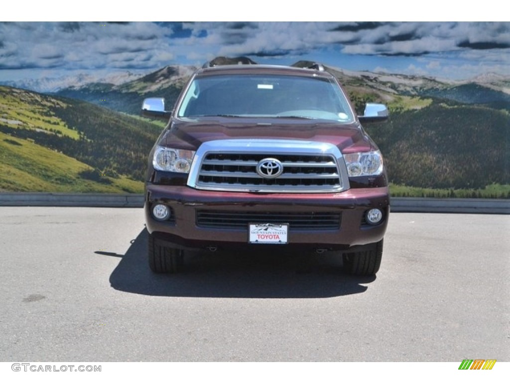 2016 Sequoia Limited 4x4 - Sizzling Crimson Mica / Gray photo #2