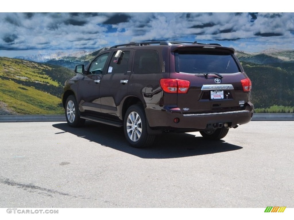 2016 Sequoia Limited 4x4 - Sizzling Crimson Mica / Gray photo #3