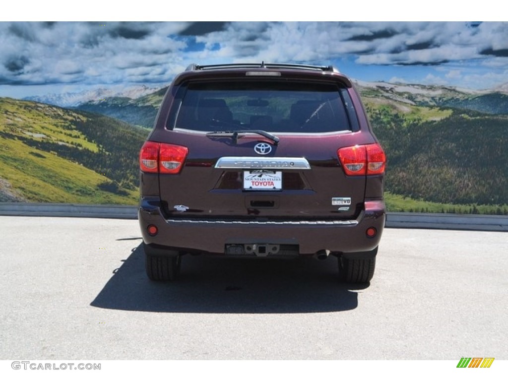 2016 Sequoia Limited 4x4 - Sizzling Crimson Mica / Gray photo #4