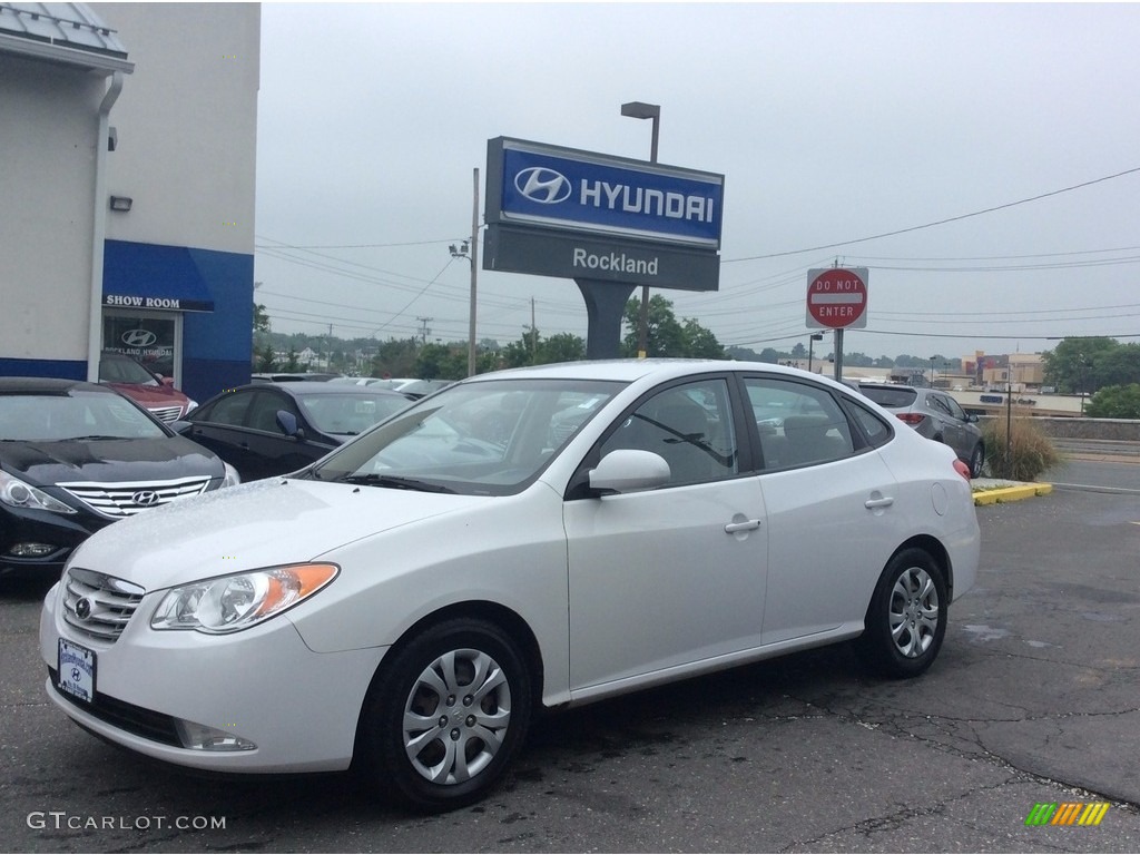 2010 Elantra GLS - Nordic White / Beige photo #1
