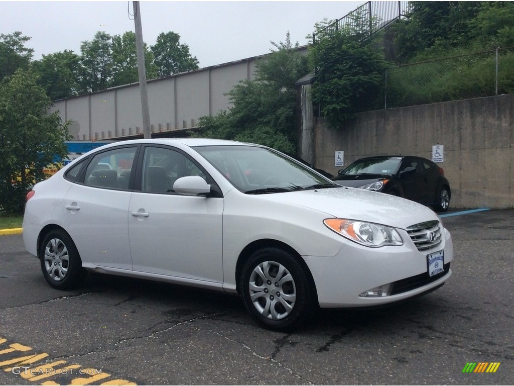 2010 Elantra GLS - Nordic White / Beige photo #3