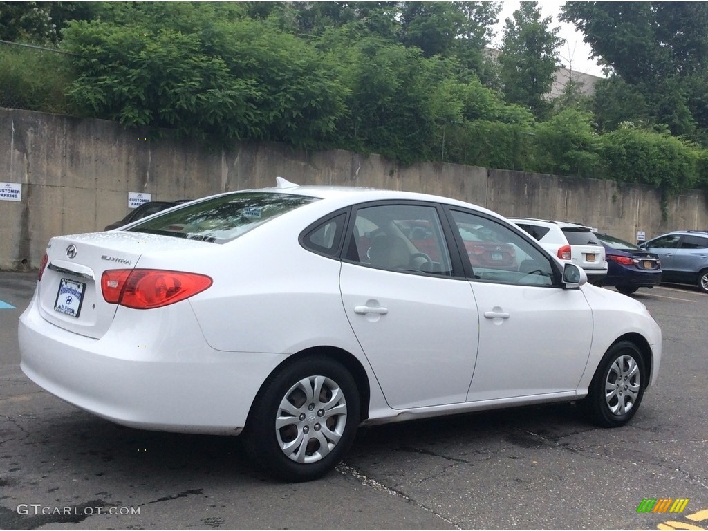 2010 Elantra GLS - Nordic White / Beige photo #4