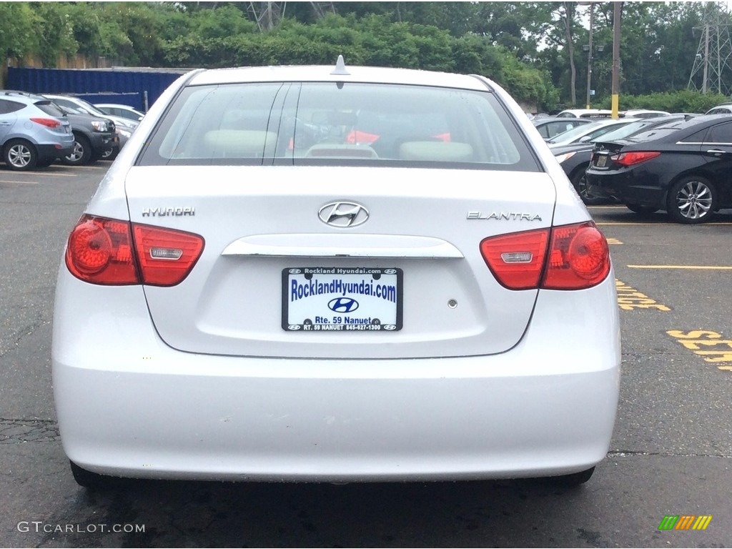 2010 Elantra GLS - Nordic White / Beige photo #5