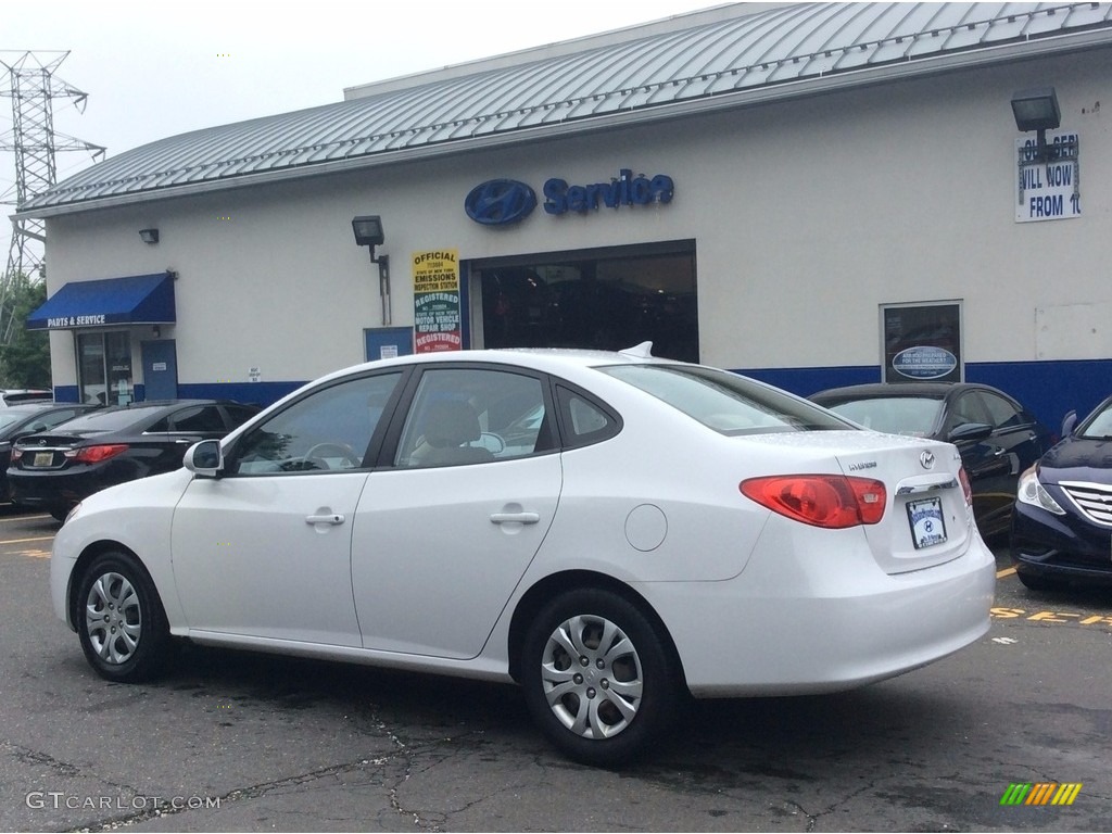 2010 Elantra GLS - Nordic White / Beige photo #6