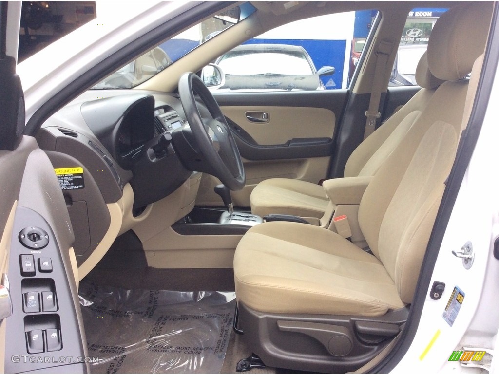 2010 Elantra GLS - Nordic White / Beige photo #11