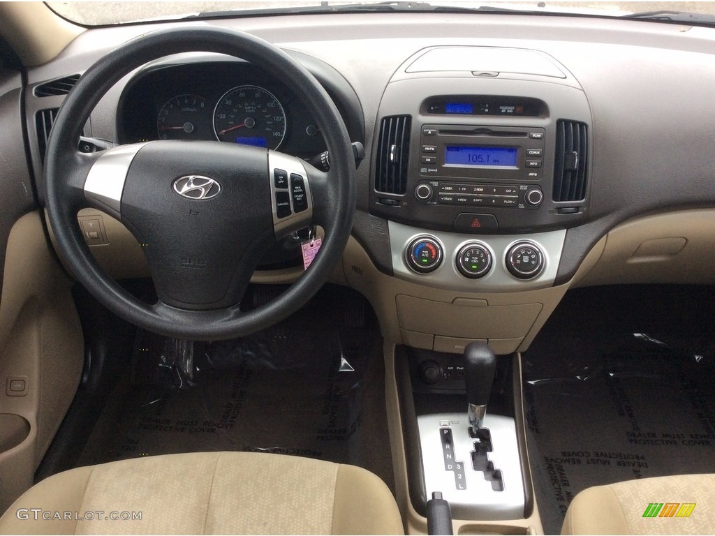 2010 Elantra GLS - Nordic White / Beige photo #12