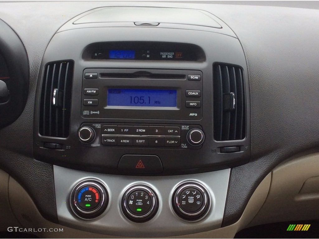 2010 Elantra GLS - Nordic White / Beige photo #13