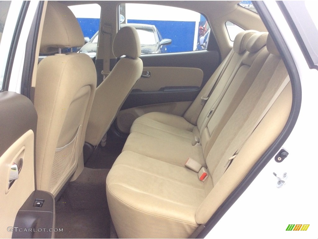 2010 Elantra GLS - Nordic White / Beige photo #19