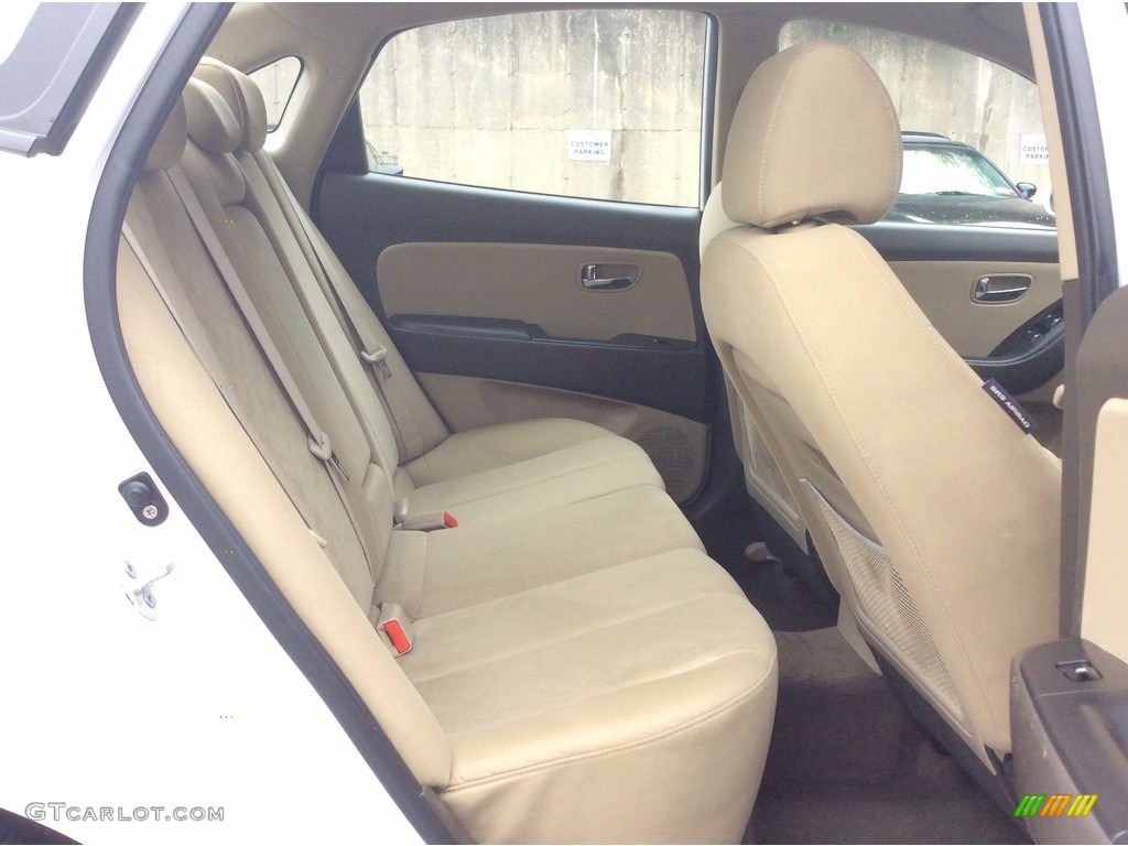 2010 Elantra GLS - Nordic White / Beige photo #21
