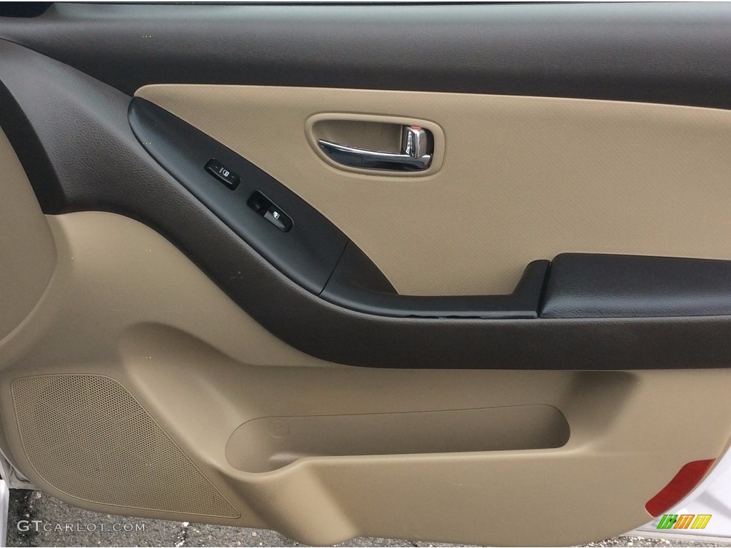 2010 Elantra GLS - Nordic White / Beige photo #22