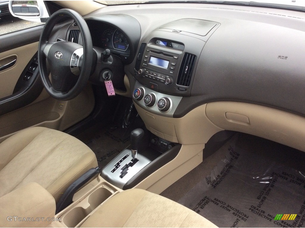 2010 Elantra GLS - Nordic White / Beige photo #23