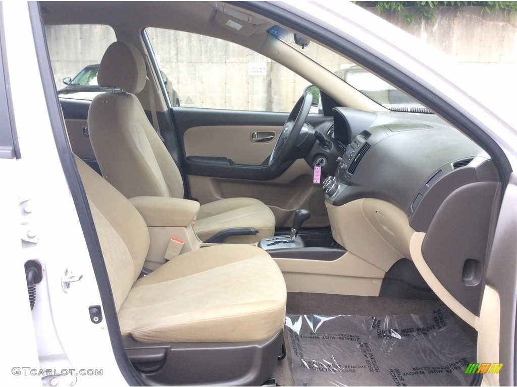 2010 Elantra GLS - Nordic White / Beige photo #24