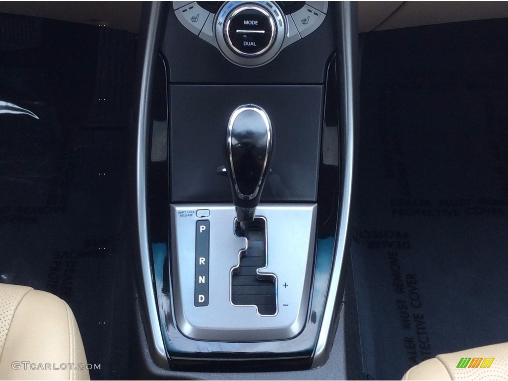2013 Elantra Limited - Blue Sky Metallic / Beige photo #17