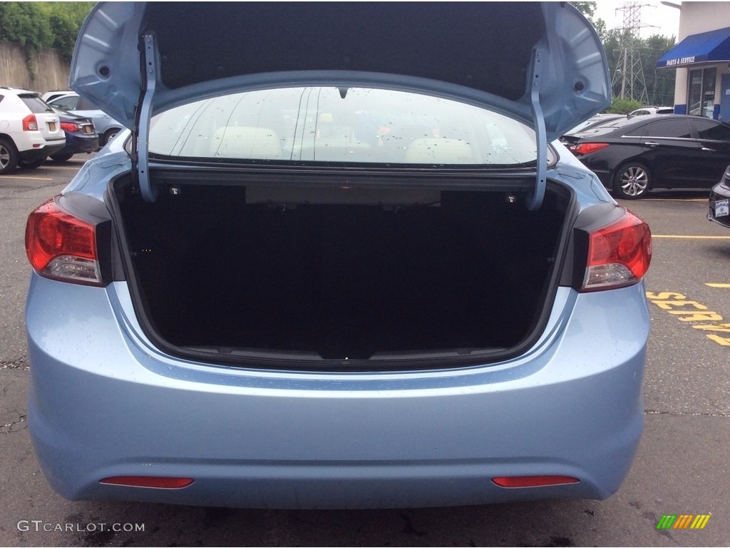 2013 Elantra Limited - Blue Sky Metallic / Beige photo #23