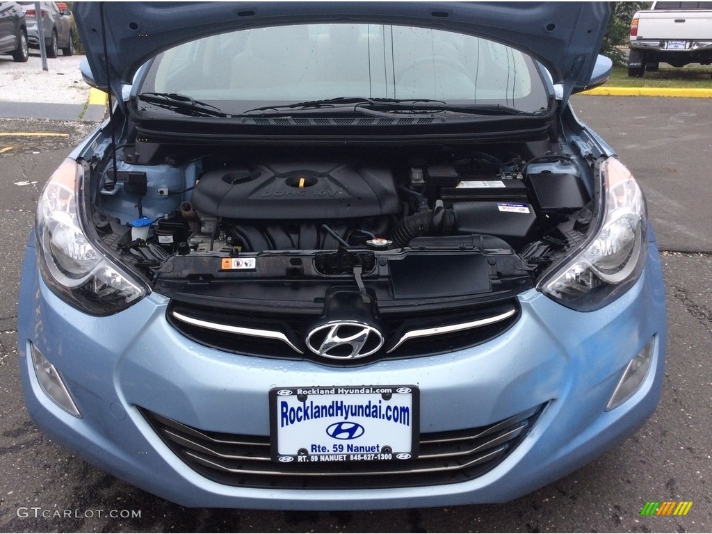 2013 Elantra Limited - Blue Sky Metallic / Beige photo #31
