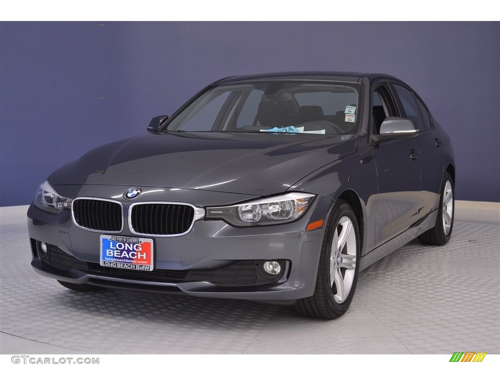 2014 3 Series 320i Sedan - Mineral Grey Metallic / Black photo #3