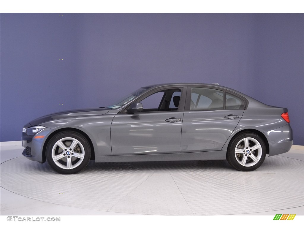 2014 3 Series 320i Sedan - Mineral Grey Metallic / Black photo #4