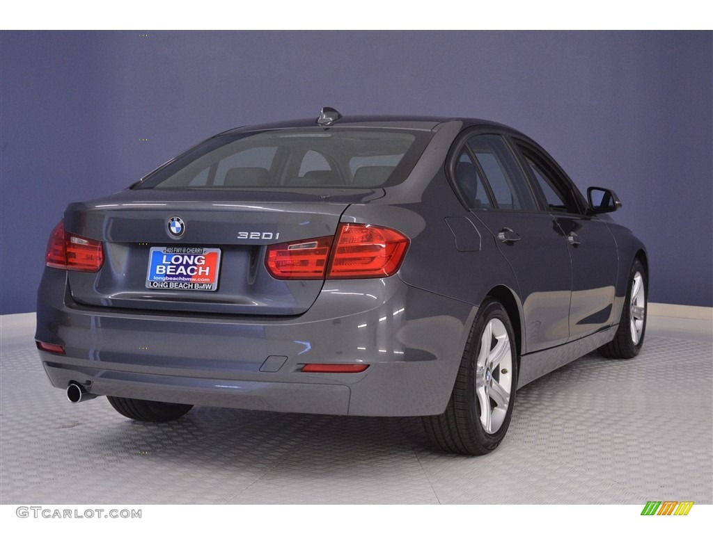 2014 3 Series 320i Sedan - Mineral Grey Metallic / Black photo #7