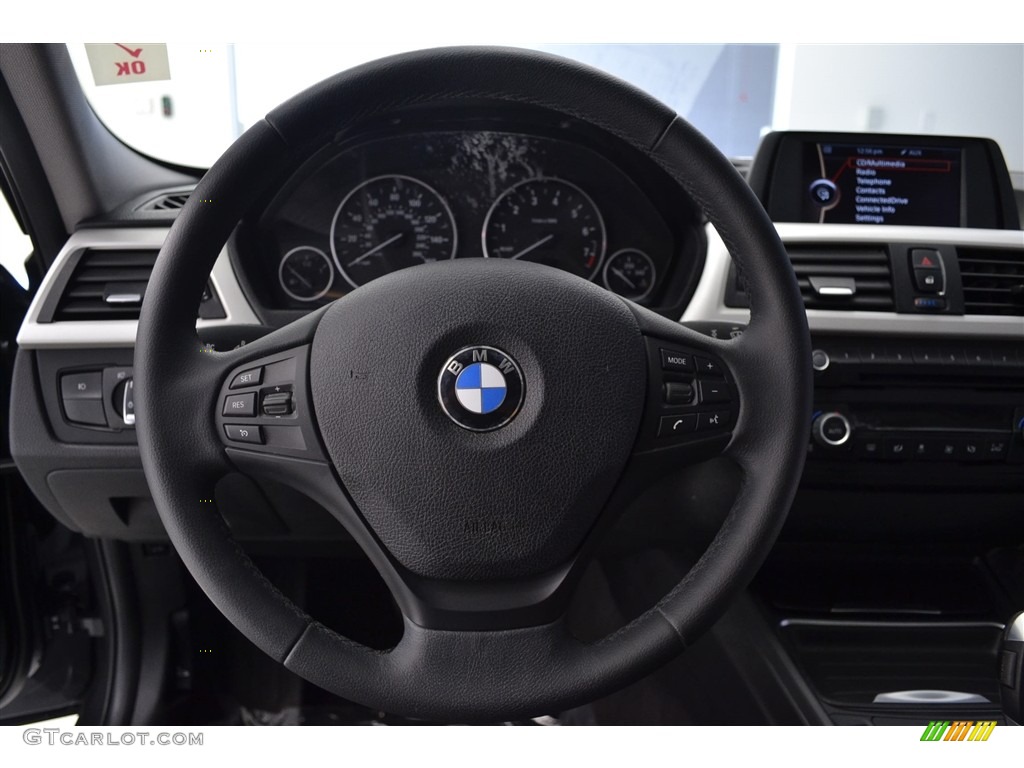 2014 3 Series 320i Sedan - Mineral Grey Metallic / Black photo #27