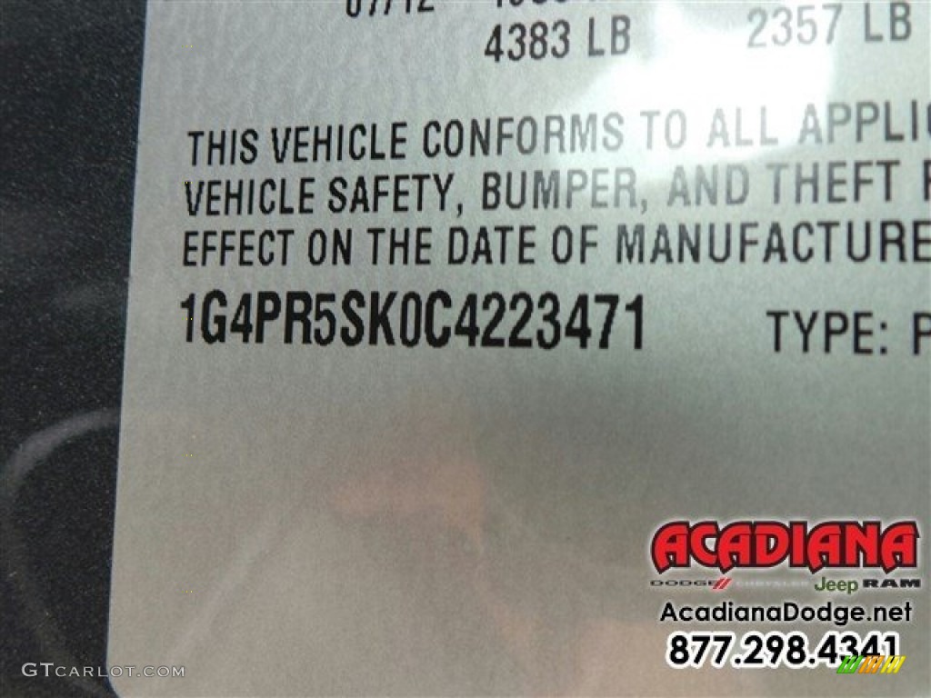 2012 Verano FWD - Cyber Gray Metallic / Medium Titanium photo #15