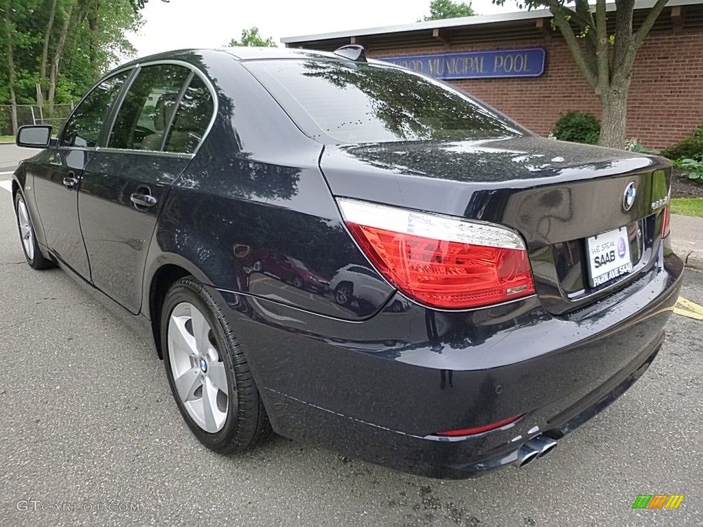 2008 5 Series 528xi Sedan - Monaco Blue Metallic / Cream Beige Dakota Leather photo #3