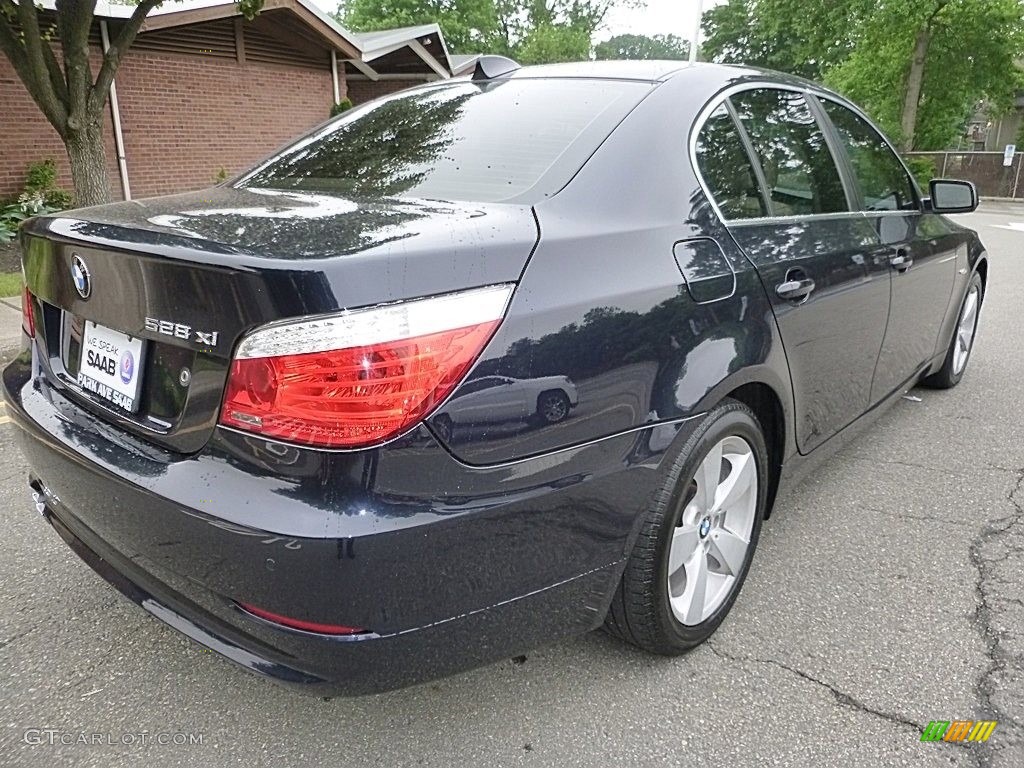 2008 5 Series 528xi Sedan - Monaco Blue Metallic / Cream Beige Dakota Leather photo #5