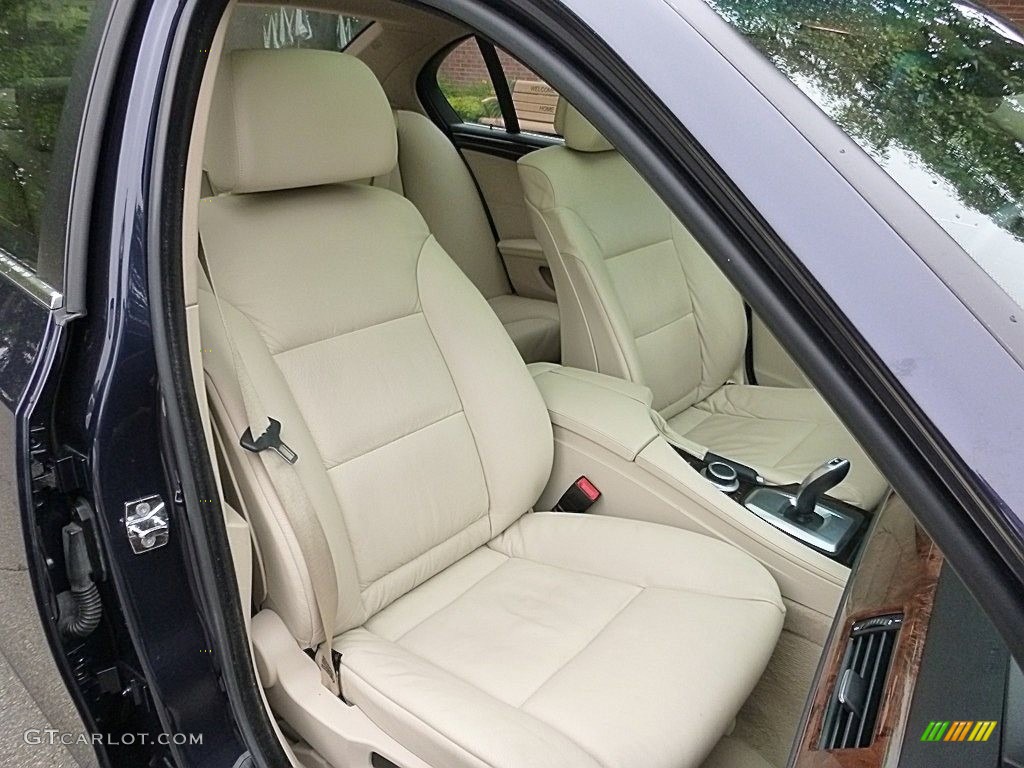 2008 5 Series 528xi Sedan - Monaco Blue Metallic / Cream Beige Dakota Leather photo #15