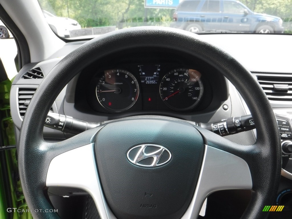 2012 Accent GS 5 Door - Electrolyte Green / Gray photo #21