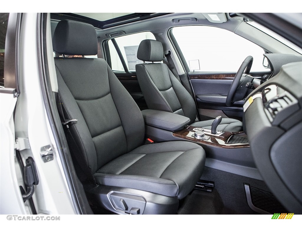 Black Interior 2017 BMW X3 xDrive28i Photo #113478482