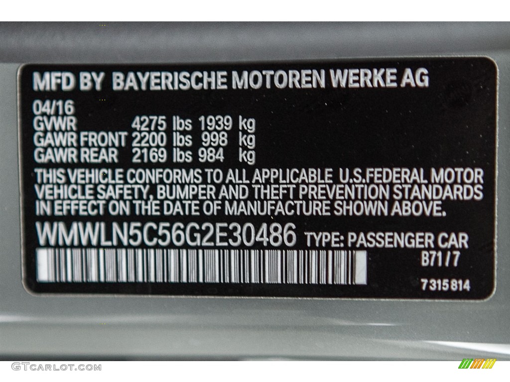 2016 Clubman Cooper - Moonwalk Gray Metallic / Carbon Black photo #7