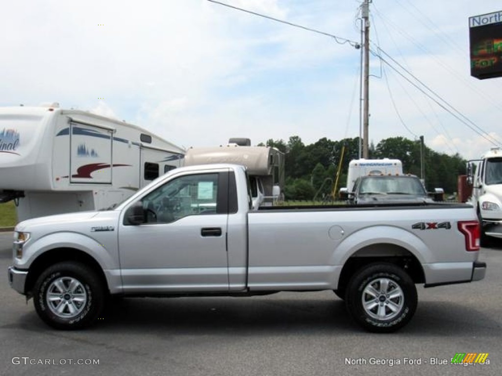 2016 F150 XLT Regular Cab 4x4 - Ingot Silver / Medium Earth Gray photo #2